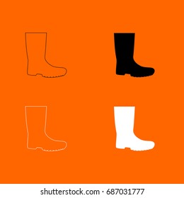 Rubber boots icon .