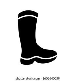 Rubber boots icon design template, vector icon designed in flat style isolated on white background, solid icon vector design, can be used for web, mobile, UI and various needs of your project