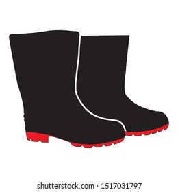 Rubber Boots icon vector illustration. Creative sign from rubber boots icons collection. Filled flat Rubber Boots icon for computer and mobile. Symbol, logo vector graphics.
