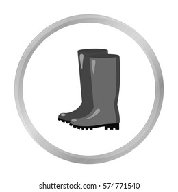 Rubber boots icon of vector illustration for web and mobile
