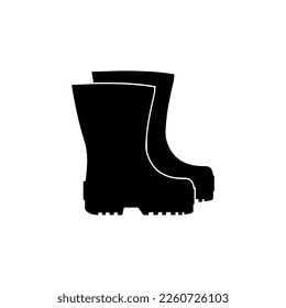 Kautschukstiefel-Symbol, Vektorgrafik einzeln auf Hintergrund