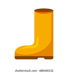rubber boots isolated icon