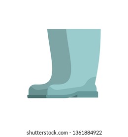 Rubber boots isolated. riding boot vector illustration