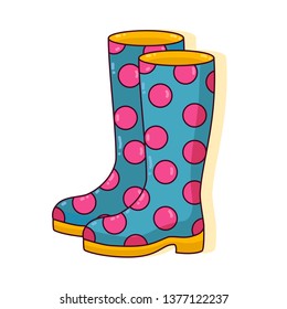 polka dot muck boots