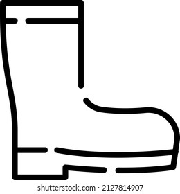 Las botas de goma son una bota alta hecha de goma