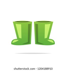 Rubber boots vector isolated