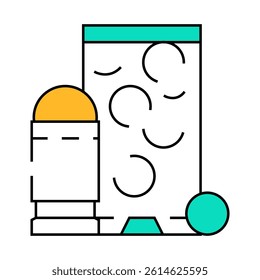 rubber bullets protest meeting line icon vector. rubber bullets protest meeting sign. isolated symbol illustration