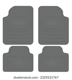 Rubber car mats. vector illustration