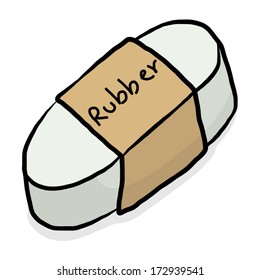 rubber / cartoon vector and illustration, isolated on white background.