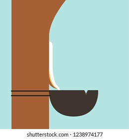 Rubber cartoon vector. wallpaper. copy space