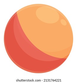 Rubber cat ball icon cartoon vector. Pet toy. Shop accessories