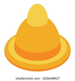 Gummikondom Icon isometrische Vektorgrafik. Weibliche Geburt. Kontrollimplantat