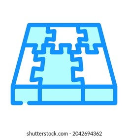 rubber cover floor color icon vector. rubber cover floor sign. isolated symbol illustration