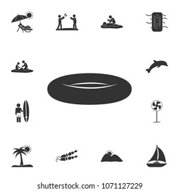 Rubber dinghy icon. Detailed set of Summer illustrations. Premium quality graphic design icon. One of the collection icons for websites, web design, mobile app on white background