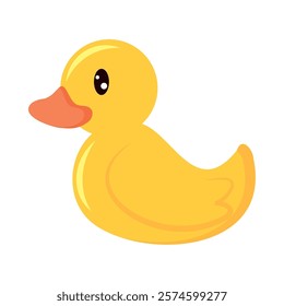 rubber duck baby toy isolated icon