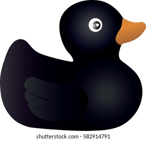 Rubber duck black