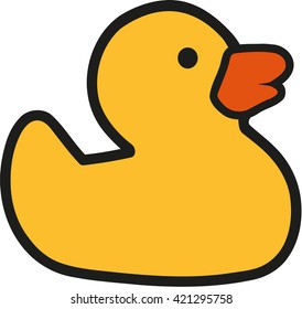 Rubber duck cartoon