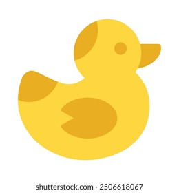 Rubber Duck Flat Icon Design For Personal nad Commercial Use