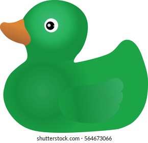 Rubber duck green