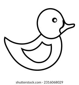 Rubber duck icon design template illustration isolated