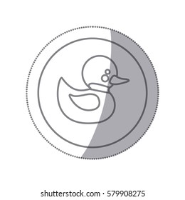 rubber duck icon image design, vector illustration