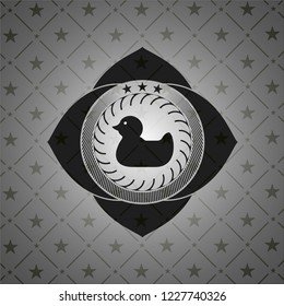 rubber duck icon inside dark badge