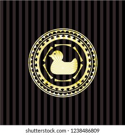rubber duck icon inside shiny badge