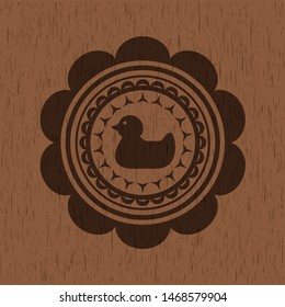 rubber duck icon inside wood emblem