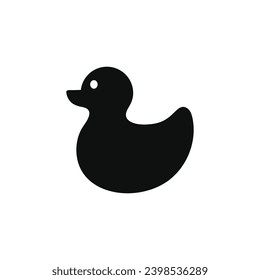 Rubber duck icon isolated on white background