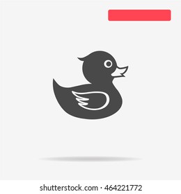 Rubber duck icon. Vector concept illustration for design.