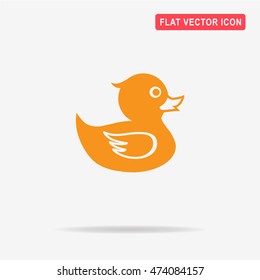 Rubber duck icon. Vector concept illustration for design.