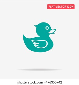 Rubber duck icon. Vector concept illustration for design.