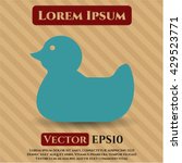 rubber duck icon vector symbol flat eps jpg app web