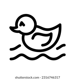 Rubber Duck Icon Vector Symbol Design Illustration