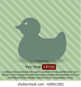 rubber duck icon vector symbol flat eps jpg app web