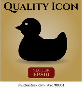 rubber duck icon vector symbol flat eps jpg app web