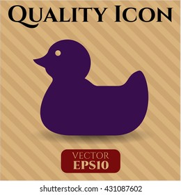 rubber duck icon vector symbol flat eps jpg app web