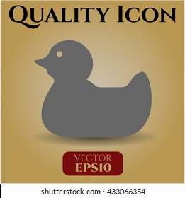 rubber duck icon vector symbol flat eps jpg app web