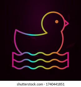 Rubber duck nolan icon Simple thin line, outline vector of Swimming pool icons for ui and ux, website or mobile application