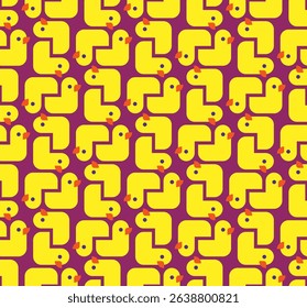 Rubber duck pattern seamless. toy Baby fabric texture. ornament for fabric