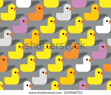 Rubber duck pattern seamless. toy Baby fabric texture. ornament for fabric