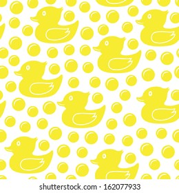 rubber duck seamless pattern