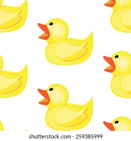 Rubber Duck Seamless Pattern Stock Vector (royalty Free) 259385999 