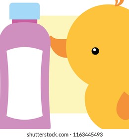rubber duck toy bottle shampoo bathroom