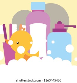 rubber duck toy dispenser liquid soap shampoo toothbrushes bathroom