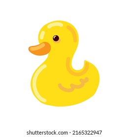 rubber duck toy icon isolated