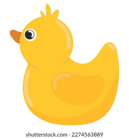 rubber duck toy isolated icon design