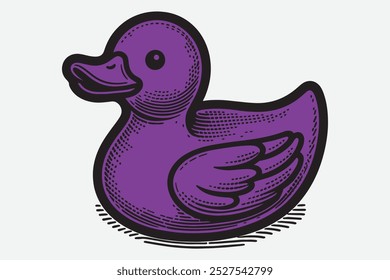 Rubber duck vector art design 