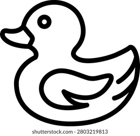 Rubber Duck Vector Design Icon Style