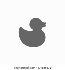 Rubber duck vector icon
